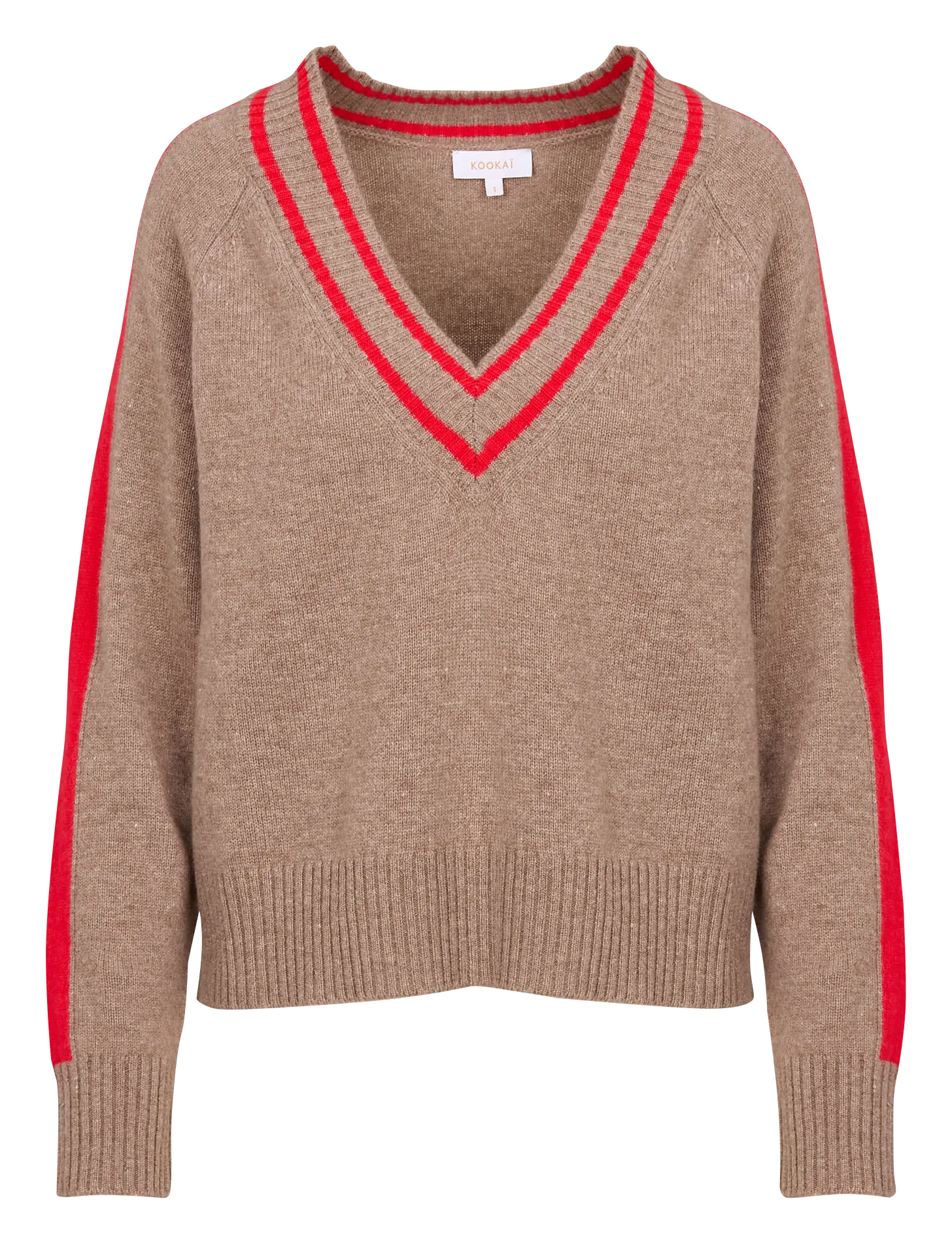 ASTRID  JERSEY RECTO DE LANA Y CACHEMIRA EN BEIGE