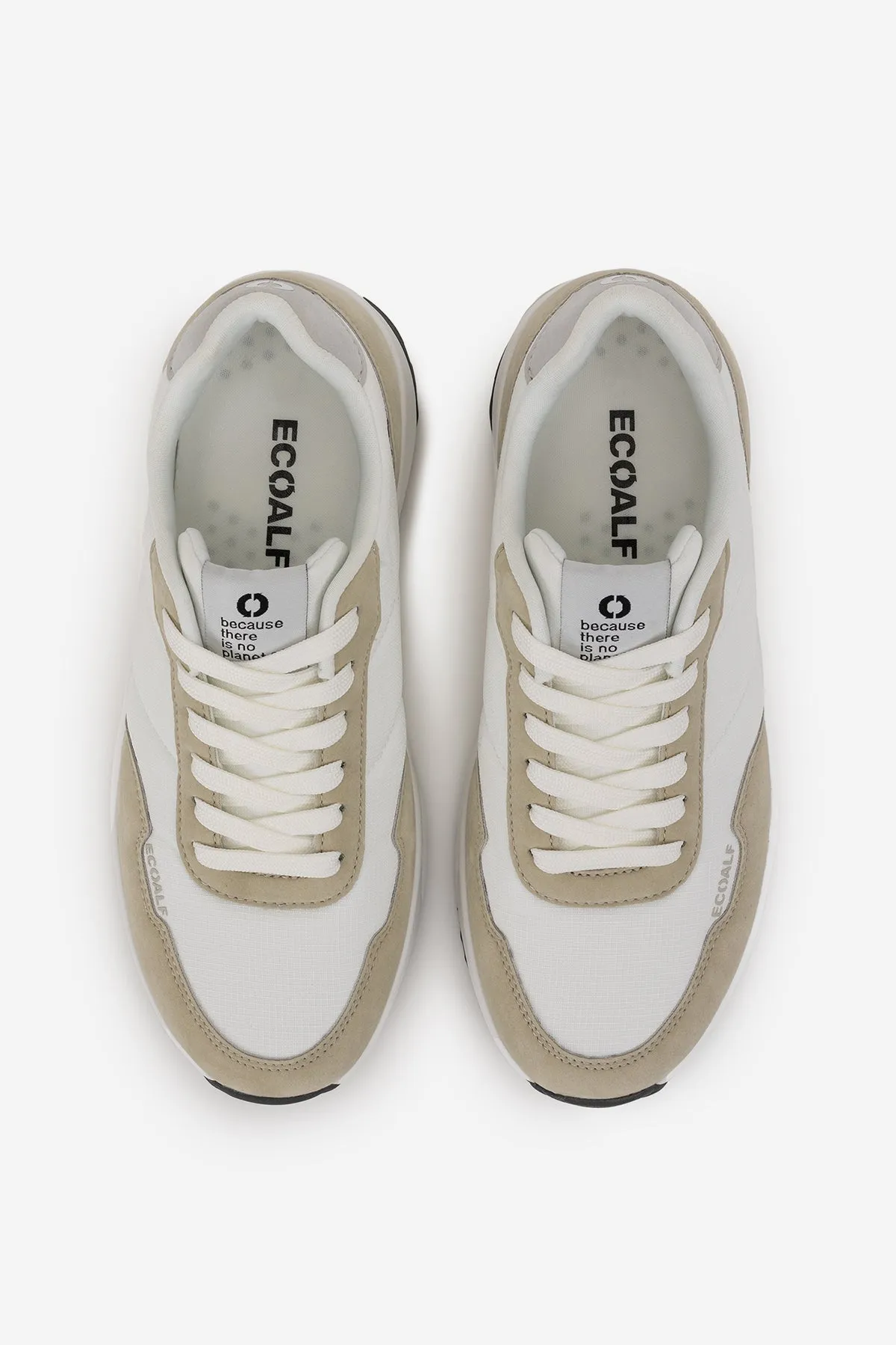 BEIGE SUACE TRAINERS