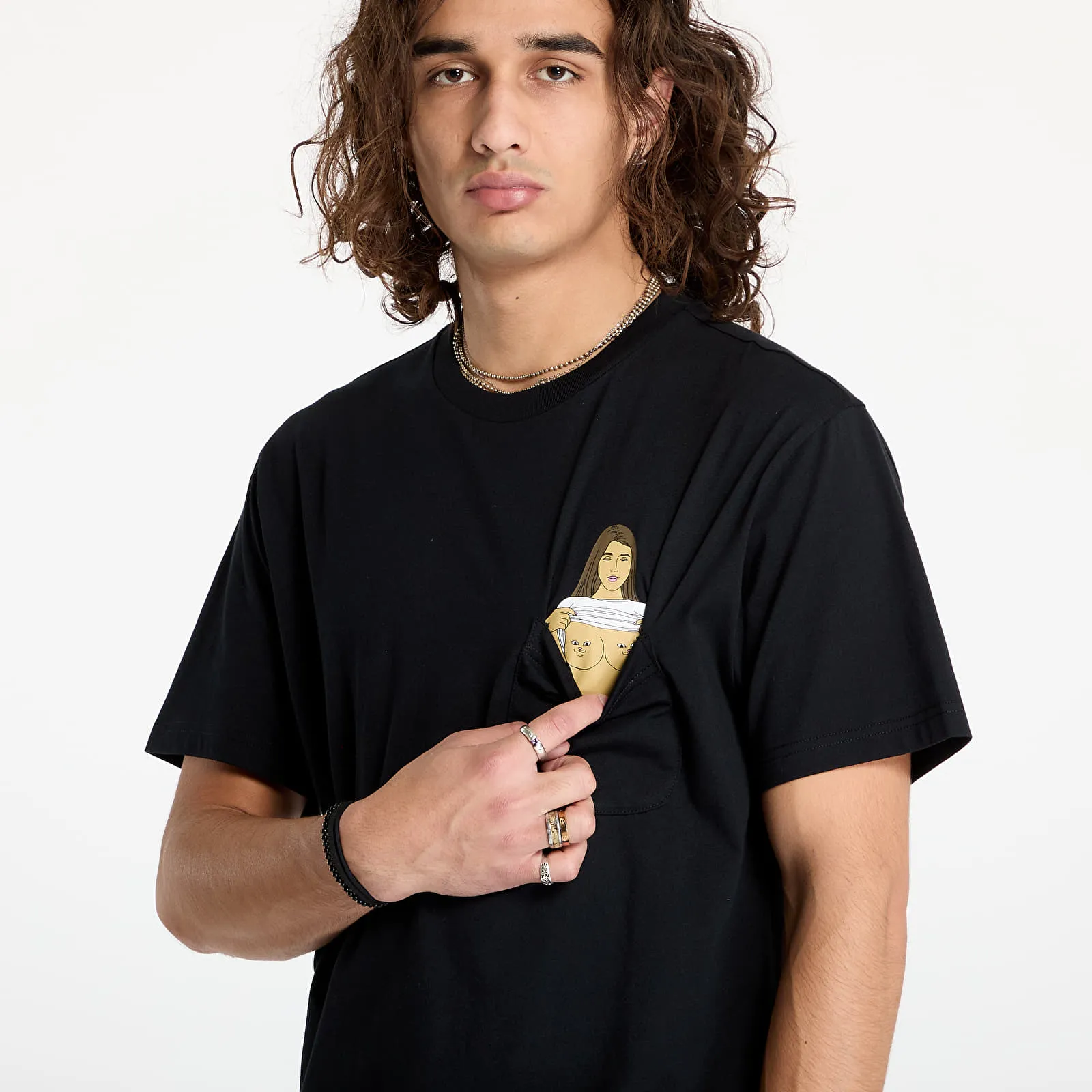 RIPNDIP Flashing Kittys Pocket Tee