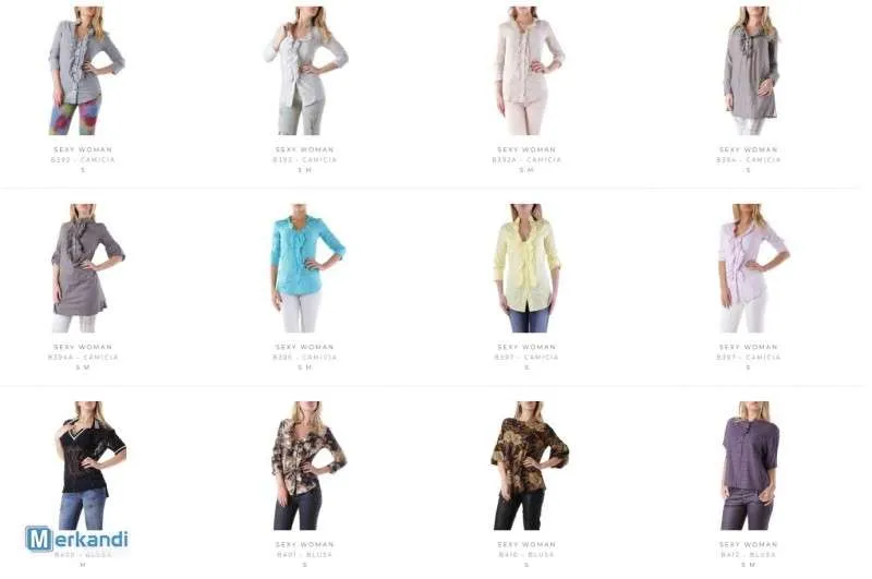 STOCK DE CAMISAS Y BLUSAS MULTIMARCA S / S
