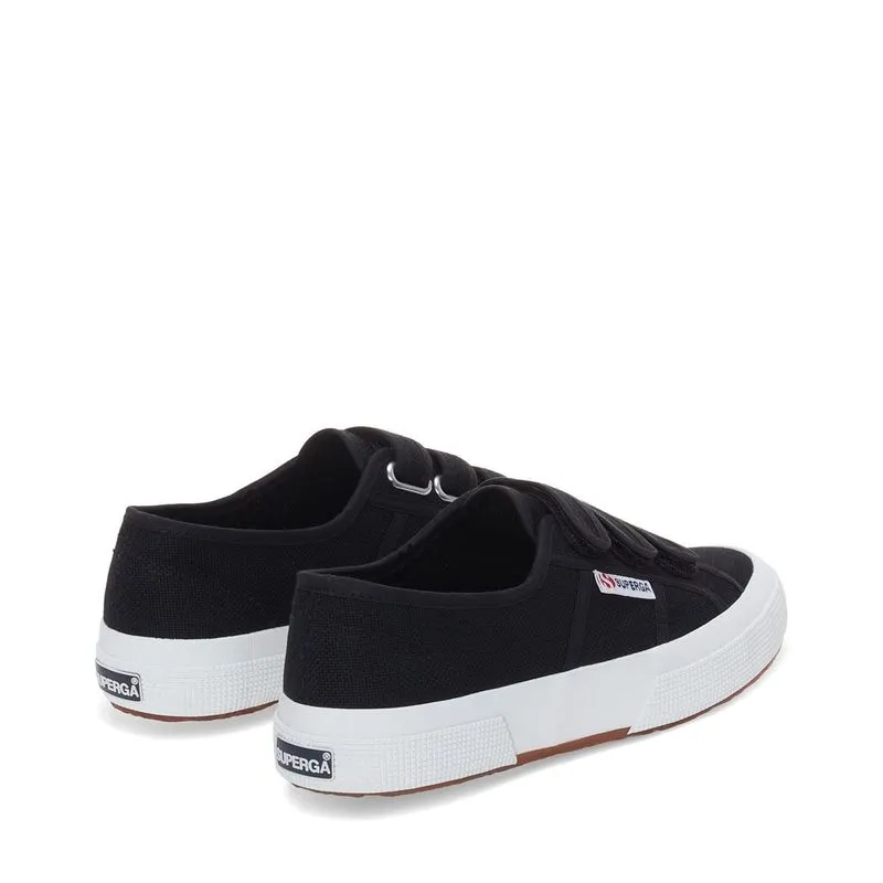 Tenis Cierre Velcro Negros 2750 Cot3Strapu Superga