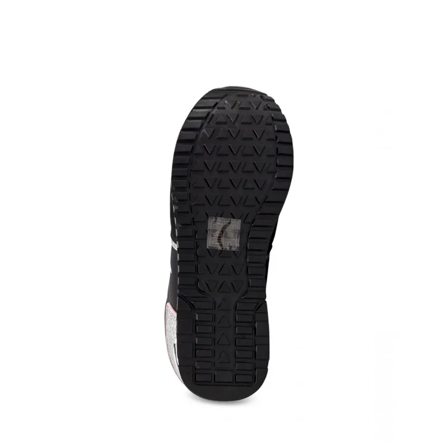 Zapatos Mujeres Sneakers TRUSSARDI Berberis Mix Black Pi Cuero Negro