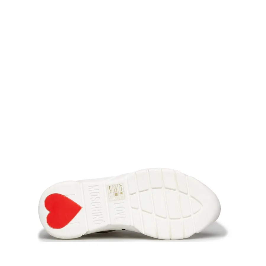 Zapatos Sneakers Mujeres LOVE MOSCHINO JA15323 Plata Cuero